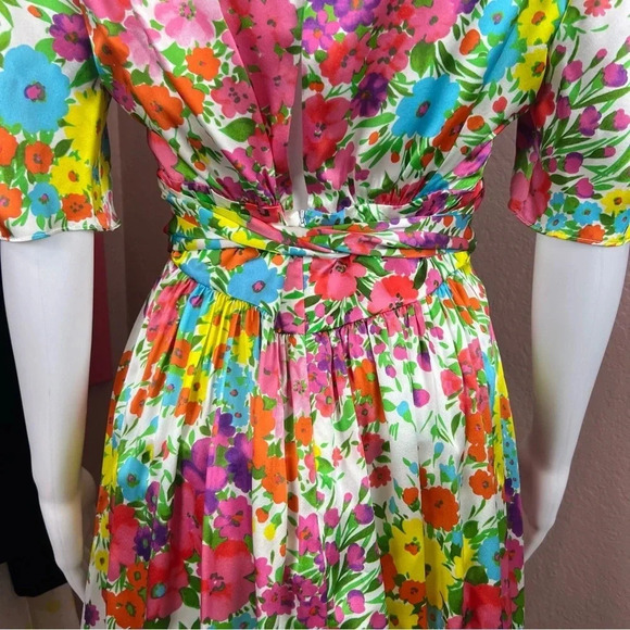 NWT Les Reveries Gigi Mini Dress Kaleidoscope Garden
White - Picture 9 of 14